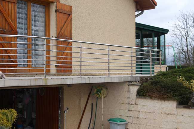 Barriére inox balcon viriville